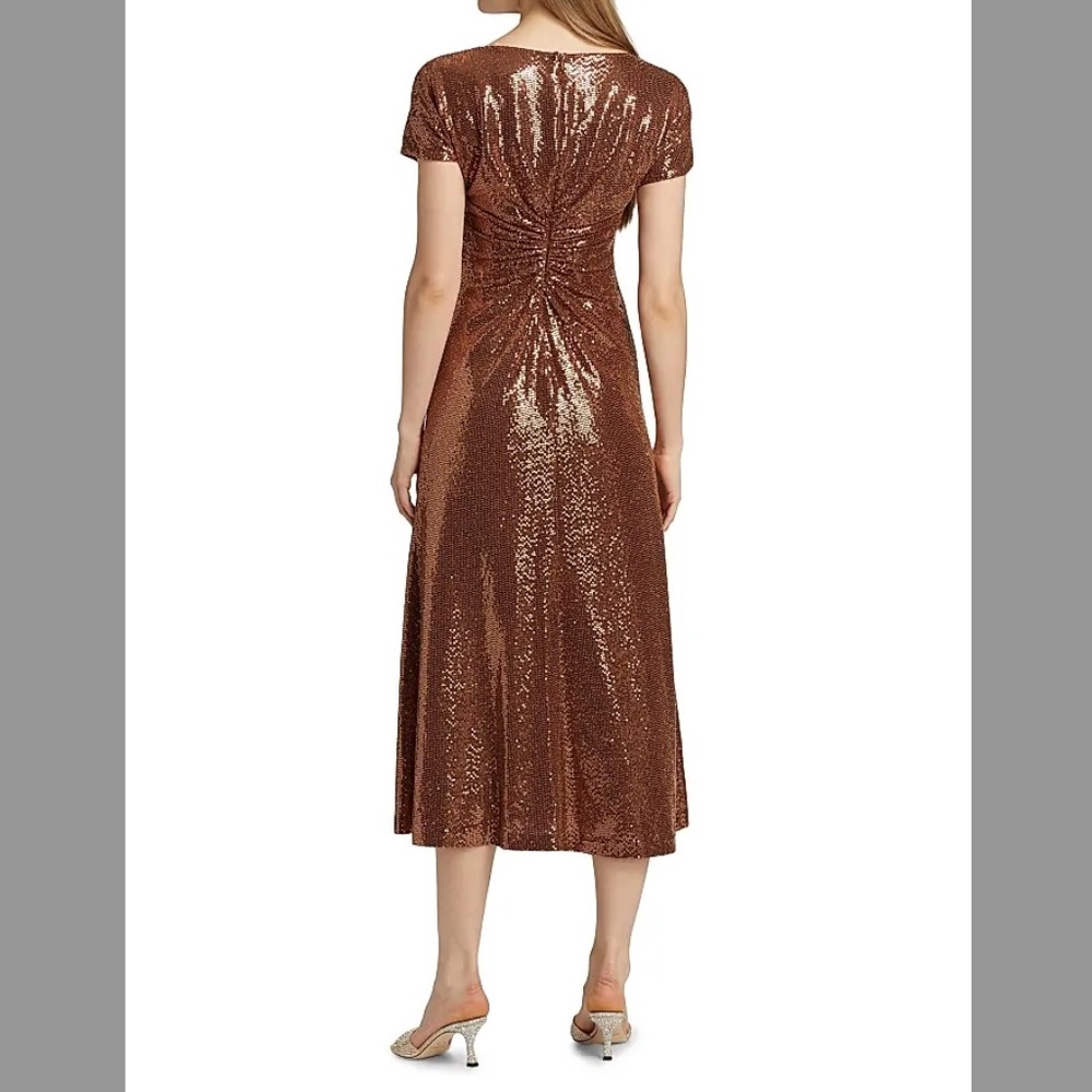 Halston - Luce Disco Jersey Midi Dress - Picture 3 of 4